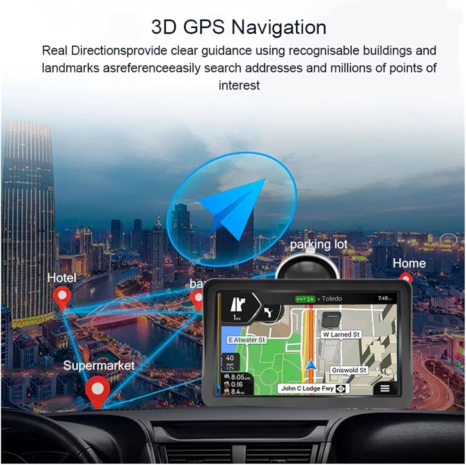 9 インチ大画面車のトラック GPS ナビゲーション 256M 8GB BT 9 インチ大画面車のトラック GPS ナビゲーション 256M 8GB BT